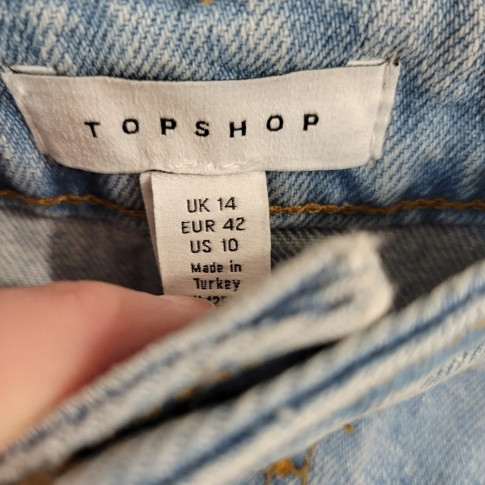 TopShop Y2K Denim Mini Skirt
